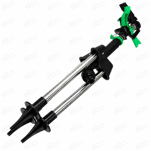 Aspersor Rotativ Gradina cu 3 Brate pe Trepied, 90 cm, Udare 360°, Raza pana la 12 m, Reglabil pe Inaltime, ABS + Otel Inoxidabil, Sistem Irigare pentru Gazon, Flori si Legume - Img 5