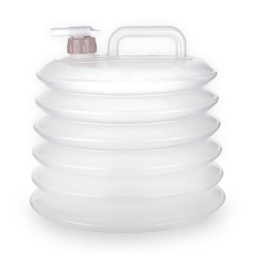 Bidon de apa pliabil alb oval cu robinet EBA, 10lt - Img 3