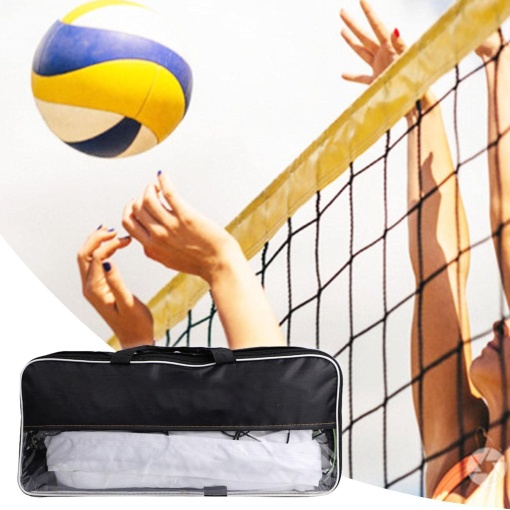 Fileu Plasa pentru Volei, Badminton, Tenis EBA, Geanta Portabila Inclusa, 950 x 100 cm - Img 3