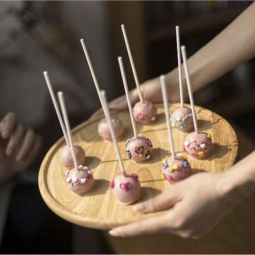 Forma Cake Pops si Bomboane de Ciocolata EBA, 20 de Bile de 4 cm, Silicon Non Toxic, 22.5 x 18.5 x 4 cm, Gri - Img 4