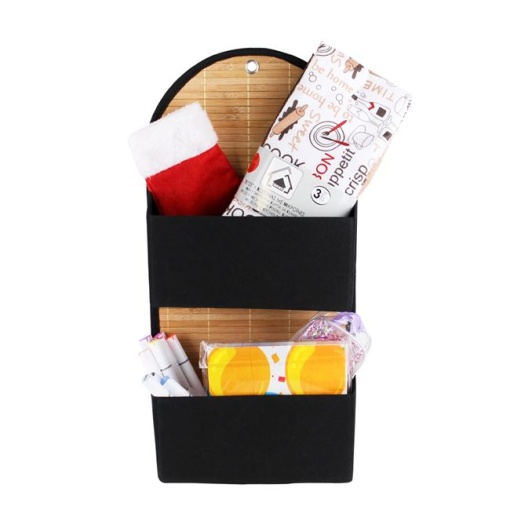 Husa de Organizare Suspendabila cu 2 Compartimente de Bambus EBA, dimensiuni 25 x 11 x 50 cm - Img 3
