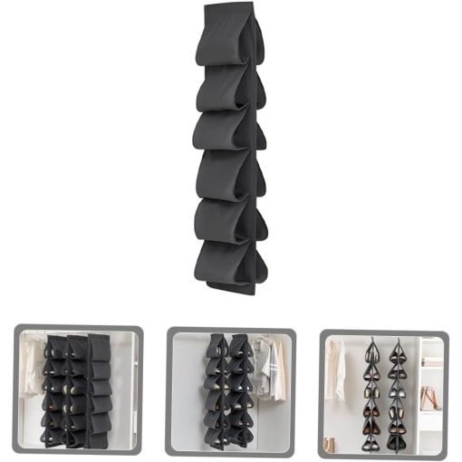 Organizator Suspendat pentru 6 perechi de Pantofi EBA, Tip Umeras, Ideal pentru dressing, 115 x 32 cm - Img 4