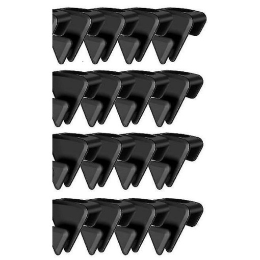 Set 12 carlige organizatoare tip cascada pentru umerase, EBA, din plastic, desosebit de rezistente, 3.3 x 2.4 cm - Img 3