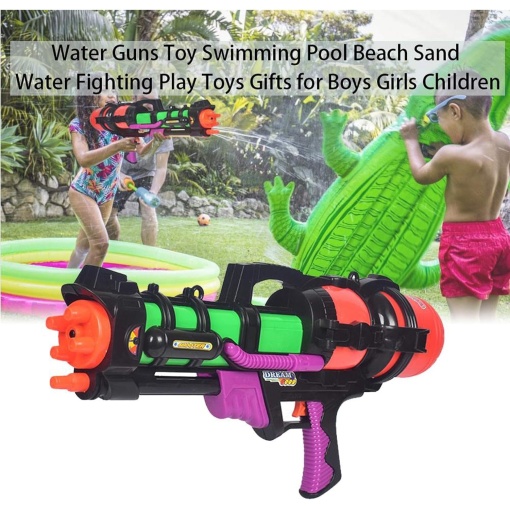 Pistol cu Apa pentru copii WATER GUN EBA, Rezervor 1250 ml, raza de actiune 6 m, dimensiune 60 cm - Img 4