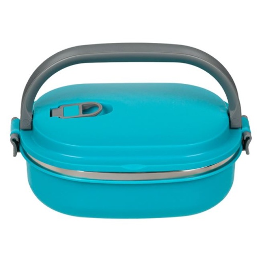 Recipient izotermic cu maner pentru alimente EBA, 20 x 15 x 8cm, 700l, albastru, 0% BPA, otel inoxidabil - Img 4