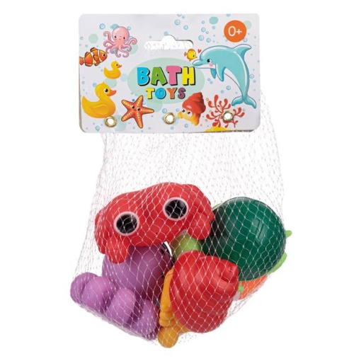 Set 6 Jucarii Colorate pentru Baie EBA, Animale marine - Img 2