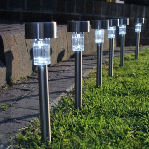 Set 6 X Lampa solara LED EBA Stick, inox, H 31.5 cm, exterior - Img 3