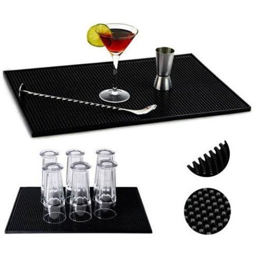 Suport din silicon Horeca EBA, pentru uscarea paharelor, dimensiuni 45 x 30 cm, Negru - Img 4