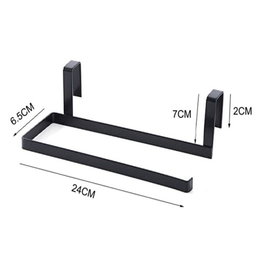 Suport rola prosoape de bucatarie cu prindere de blat EBA, metalic, 24 cm, Ngru - Img 2