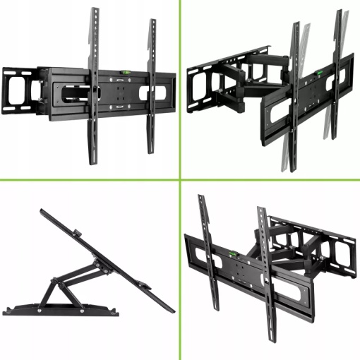 Suport TV Reglabil 32-85 Inch KING MOUNT KG-1031 Nevada, VESA 600x400, Rotire 120°, Inclinare +6°/-3°, Brat Extensibil 35.7 cm, Max 50KG, Suport Perete Universal LED LCD OLED QLED - Img 6