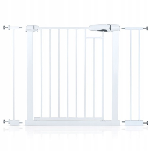 Bariera siguranta copii si animale EBA, Reglabila 77-108, 5 cm, Montaj fara gaurire, Bidirectionala, Blocare la 90 grade, Alb - Img 2