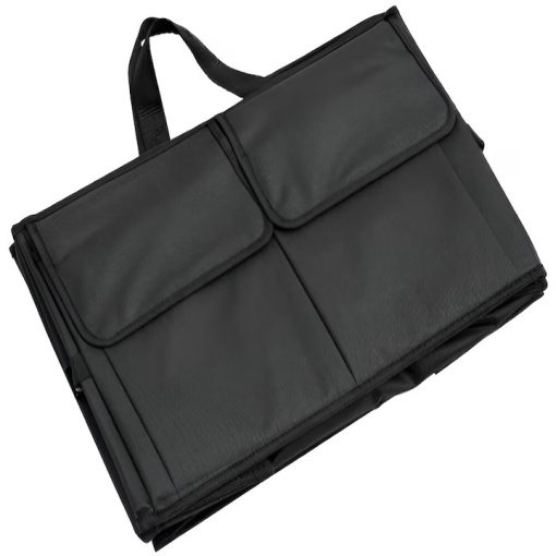 Organizator Portbagaj Auto EBA, 3 Compartimente Depozitare, Pliabil, Poliester, Manere Transport, 52 x 37 x 25.5 cm, Negru - Img 4