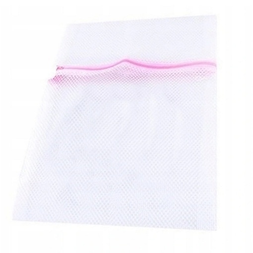 Saculet pentru rufe delicate si lenjerie intima, EBA, cu rol de protectie pentru haine sensibile, 30 x 40 cm, Alb - Img 3