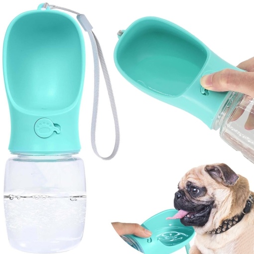 Sticla de apa portabila EBA pentru animale de companie, 380 ml - Img 2