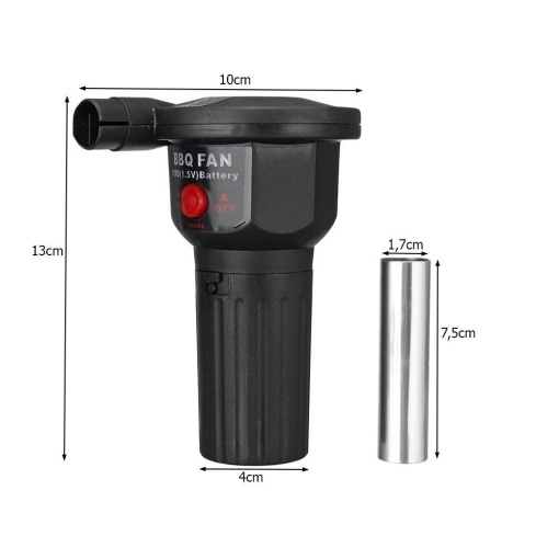 Suflanta de aer pentru gratar EBA, ventilator portabil usor pentru gratar, pentru gatit in aer liber, picnic de camping - Img 3