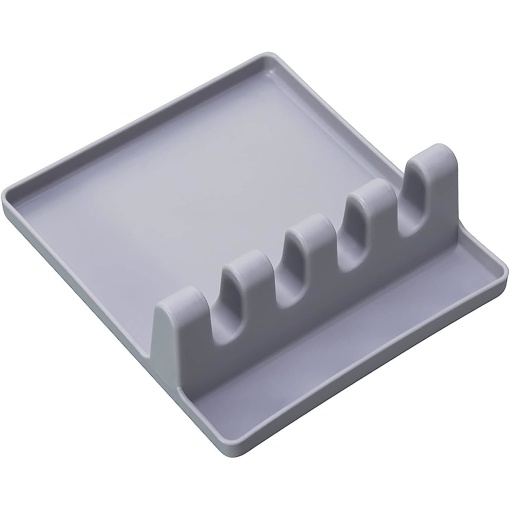 Suport de organizare, pentru tacamuri si ustensile de bucatarie, plastic EBA, Gri - Img 3