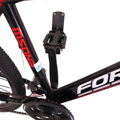 Suport pentru sustinere bicicleta pe perete EBA, din metal, potrivit pentru toate tipurile de bicicleta, Negru - Img 2