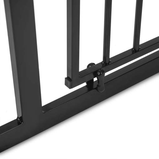 Bariera Siguranta Copii si Animale EBA, Reglabila 75-115 cm, Montaj Fara Gaurire, Bidirectionala, Blocare la 90 grade, Negru - Img 4