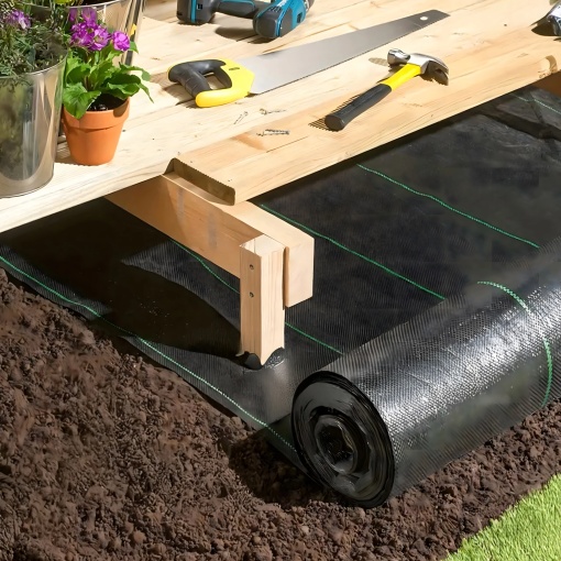 Folie Agrotextil 0.8m x 50m, 70g/m² Antiburuieni, Mulcire, Filtru UV, Negru – Ideal pentru Gradina &amp; Sere - Img 7