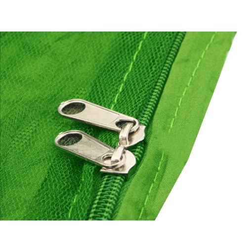 Hamac portabil suspendat pentru 2 persoane EBA, plasa pentru umbrire si tantari 250 x 140 cm, Capacitate 150 kg, Nylon, Verde - Img 2