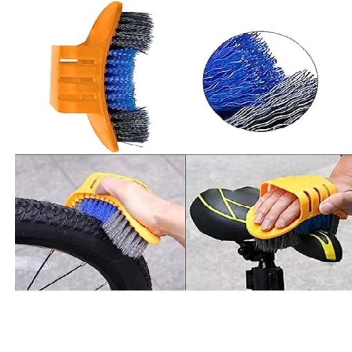 Kit 7 perii curatare lant si pinioane bicicleta, EBA, multifunctional - Img 2