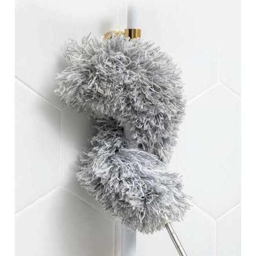 Pamatuf 2 in 1 EBA, Otel Inoxidabil, Maner Extensibil Pana la 250 cm, pentru locuri greu accesibile, Gri inchis - Img 2