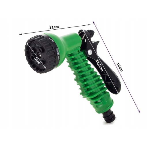 Pistol din plastic pentru stropit cu 7 jeturi, multifunctional EBA - Img 3