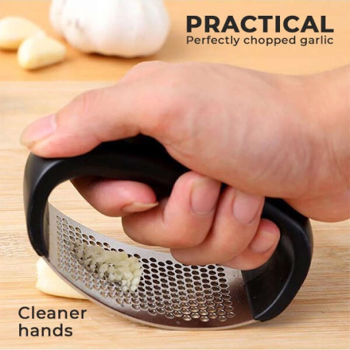 Presa manuala pentru usturoi EBA, maner ergonomic, Negru - Img 4