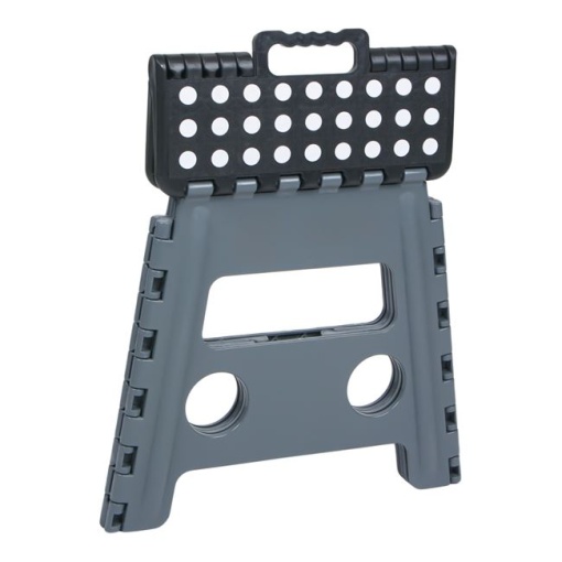 Scaun Pliabil Tip Taburet EBA, antiderapant, prevazut cu maner, negru, inaltime 39 cm, sarcina maxima 100 kg - Img 3