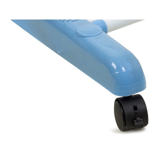 Uscator vertical pentru rufe si incaltaminte EBA niveluri, suport umerase, pliabil, portabil, mobil, ergonomic, albastru - Img 2