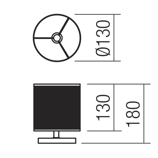 Veioza EBA, structura din lemn, abajur din tesatura, intrerupator pe cablu, 28W, dulie E14 - Img 3