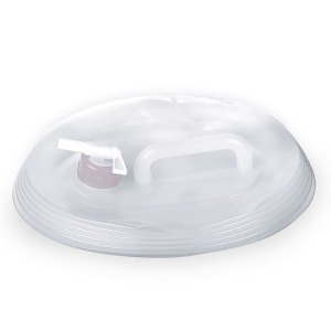 Bidon de apa pliabil alb oval cu robinet EBA, 10lt