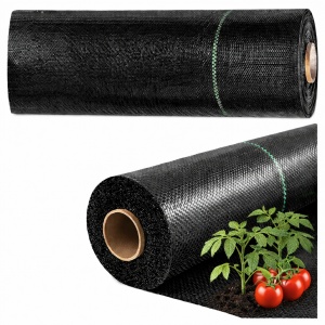 Folie Agrotextil 0.8m x 50m, 70g/m² Antiburuieni, Mulcire, Filtru UV, Negru – Ideal pentru Gradina & Sere