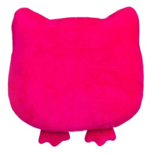 Perna Decorativa EBA, model bufnita, dimensiuni 32 x 30 cm, Fucsia