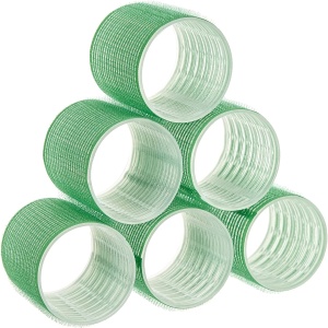 Set 6 bigudiuri cu arici EBA, 60 mm, Verde