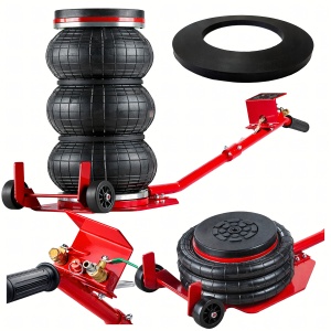 Cric pneumatic auto EBA 3,5 tone, tip Snowman cu 3 perne, ridicare 15-40 cm, 6-12 bari, pentru autoturisme, SUV-uri si autoutilitare