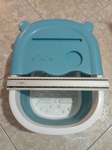 Dispozitiv de Spa tip cadita pentru picioare EBA, pliabil cu role, insertii 3D si hidromasaj