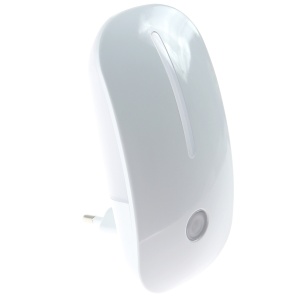 HOFF Lampa de veghe EBA, 0.6W, cu senzor, alimentare priza, Alb