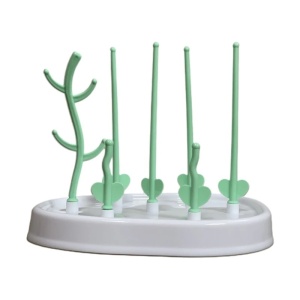 OEM Suport pentru uscare biberoane si tetine din plastic alb, 24 x 20 x 19.5 cm EBA