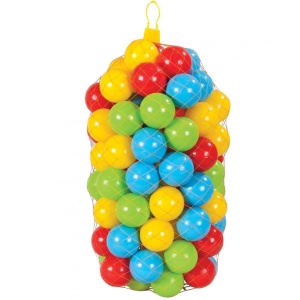 Set 50 de bile colorate EBA pentru terenul de joaca, 6 cm