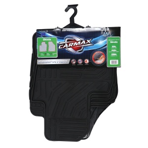 CARMAX Covorase auto EBA, pentru Skoda, dimensiuni 62 x 50 x 1.5 cm, set 4 bucati