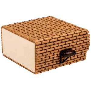 Cutiuta din bambus pentru depozitare, EBA, dimensiuni 7 x 4 x 4 cm