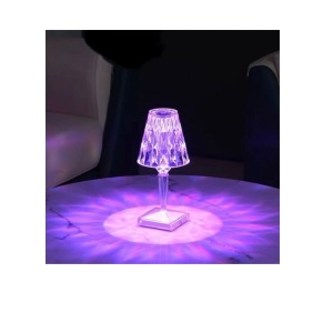 Lampa ambientala led EBA, crystal diamond cu senzor tactil si telecomanda, 16 nuante de lumina, reincarcabila usb