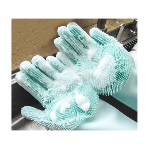 Manusi multifunctionale pentru curatare EBA, Silicon, cu functie de periere si curatare