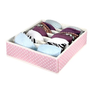 Organizator sertar pentru sutiene din material textil EBA, dimensiuni 35 x 30 x 9 cm