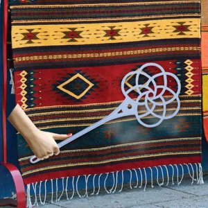Paleta rezistenta de plastic pentru batut covoare, EBA, 60 cm