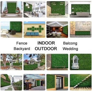Panou gard viu artificial EBA, 60 x 40 cm, grosime 3 cm, verde