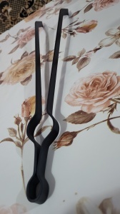 Cleste Metalic EBA, pentru Semineu, dimensiune 64 cm, Negru