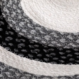 Covor textil rotund EBA, model dungi, 75 cm