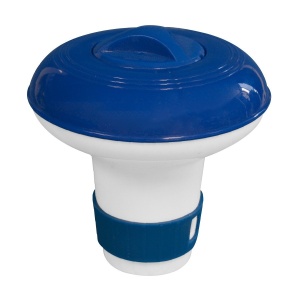 Dozator Plutitor pentru Pastile Piscina, Compatibil cu Tablete Clor 20 gr pentru Tratarea Apei, D 13 cm, EBA